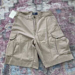 NWT Polo Ralph Lauren The Gellar Fatigue Short Cargo 100% Cotton Khaki Size 33